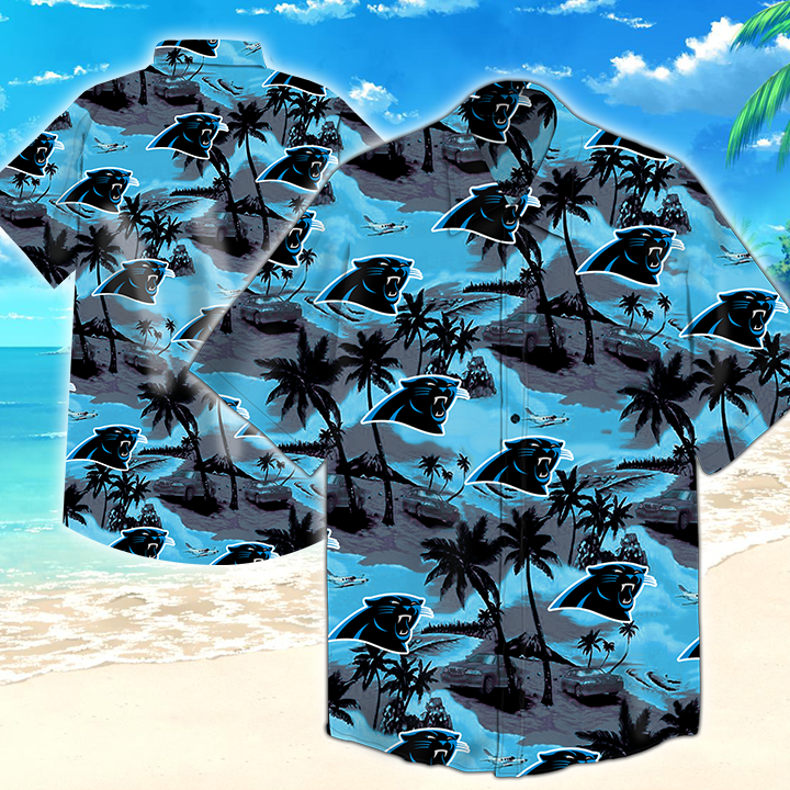 Carolina Panthers Nfl Hawaiian Shirt Summer Button Up Carolina Panthers Nfl Hawaiian Shirt Summer Button Up
