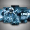 Carolina Panthers - Kawann Short - Sport 5 Panel Canvas Art Wall Decor