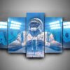 Carolina Panthers - New Camton #1 - Sport 5 Panel Canvas Art Wall Decor