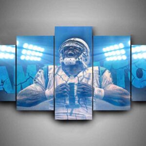 Carolina Panthers - New Camton #1 - Sport 5 Panel Canvas Art Wall Decor