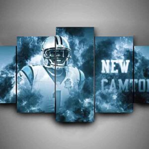 Carolina Panthers - New Camton #2 - Sport 5 Panel Canvas Art Wall Decor