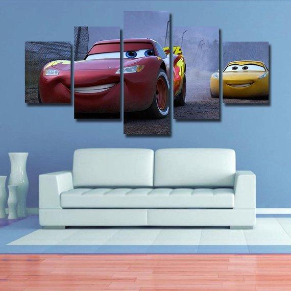 Cars 3 Baby - Automative 5 Panel Canvas Art Wall Decor Cars 3 Baby - Automative 5 Panel Canvas Art Wall Decor