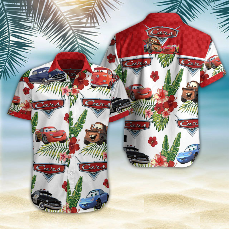 Cars Hawaiian Shirt Summer Button Up Cars Hawaiian Shirt Summer Button Up