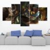 Cassiopeia - League Of Legends - Gaming 5 Panel Canvas Art Wall Decor
