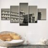 Castle 1 - Nature 5 Panel Canvas Art Wall Decor