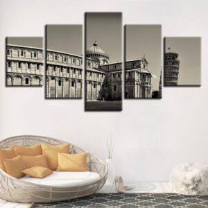 Castle 1 - Nature 5 Panel Canvas Art Wall Decor