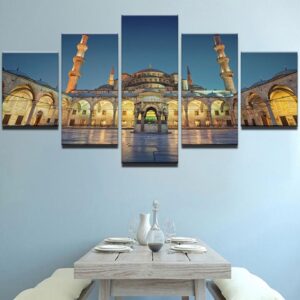 Castle 2 - Nature 5 Panel Canvas Art Wall Decor