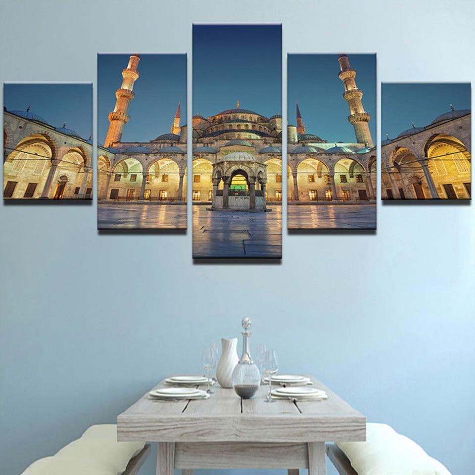 Castle 2 - Nature 5 Panel Canvas Art Wall Decor Castle 2 - Nature 5 Panel Canvas Art Wall Decor