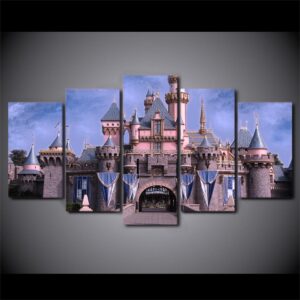 Castle 22 - Nature 5 Panel Canvas Art Wall Decor