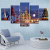 Castle 4 - Nature 5 Panel Canvas Art Wall Decor