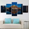 Castle 6 - Nature 5 Panel Canvas Art Wall Decor