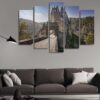 Castle Eltz Canvas Print Castles In Germany At Daytime - Nature 5 Panel Canvas Art Wall Decor