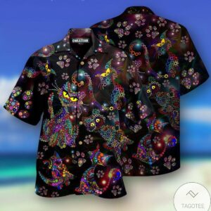 Cat Colorful Hawaiian Shirt