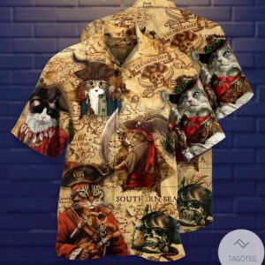 Cat Cool Pirates Hawaiian Shirt