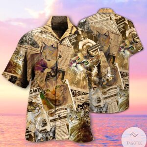 Cat Journal Vintage Hawaiian Shirt