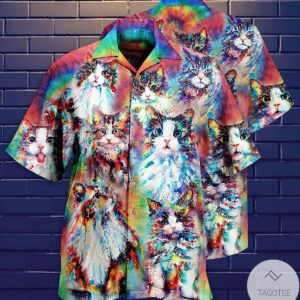 Cat Oil Painting Hawaiian Shirt