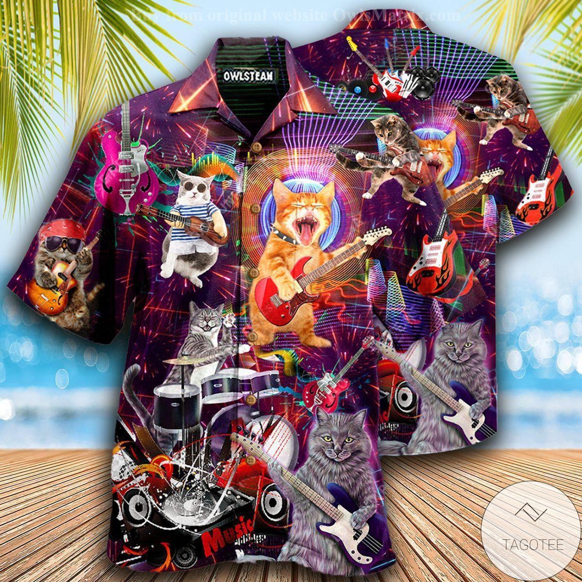 Cat Rocker Hawaiian Shirt Cat Rocker Hawaiian Shirt