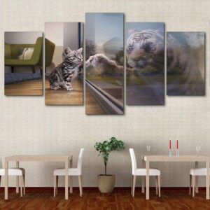 Cat Tiger Animal Canvas Home Decor