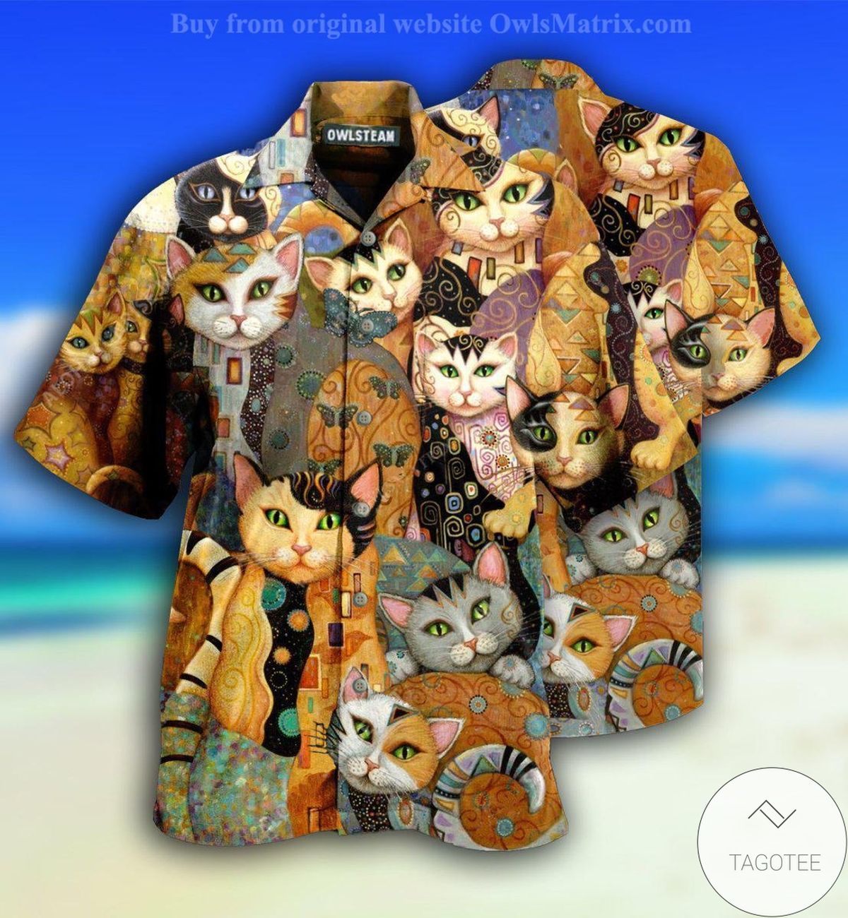 Cats Egypt Pattern Hawaiian Shirt Cats Egypt Pattern Hawaiian Shirt