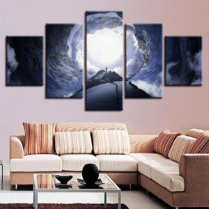 Cave - Nature 5 Panel Canvas Art Wall Decor