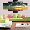 Celestial Tree 2 - Nature 5 Panel Canvas Art Wall Decor