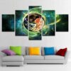 Celestial Yin Yan - Abstract 5 Panel Canvas Art Wall Decor