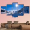 Cerler Ampriu Mountain In Spain - Nature 5 Panel Canvas Art Wall Decor