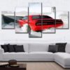Challenger Dodge Muscle Car - Automative 5 Panel Canvas Art Wall Decor