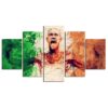 Champion Conor Mcgregor - Famous Person 5 Panel Canvas Art Wall Decor