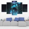 Championship Zed - League Of Legends - Gaming 5 Panel Canvas Art Wall Decor
