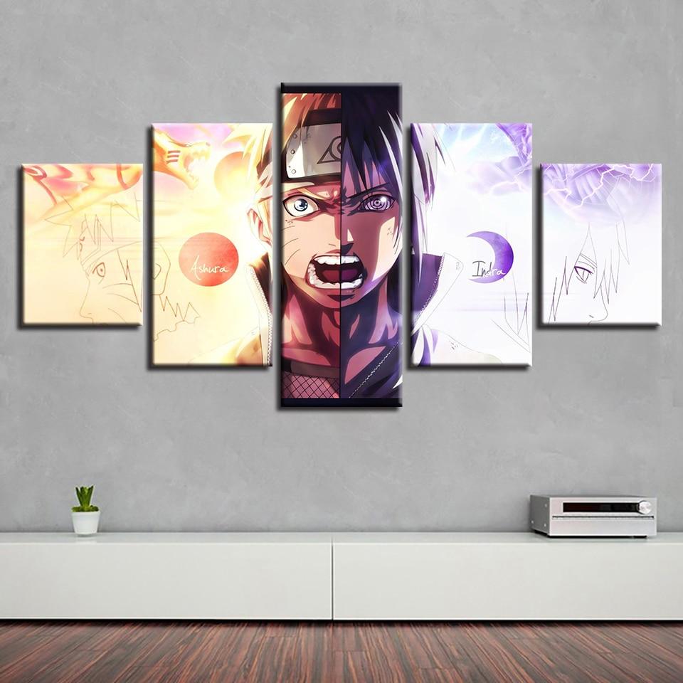 Character Naruto 1 - Anime 5 Panel Canvas Art Wall Decor Character Naruto 1 - Anime 5 Panel Canvas Art Wall Decor