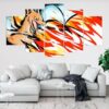 Charizard Pokemon - Anime 5 Panel Canvas Art Wall Decor