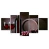 Chateau Wine Celler - Wine 5 Panel Canvas Art Wall Decor