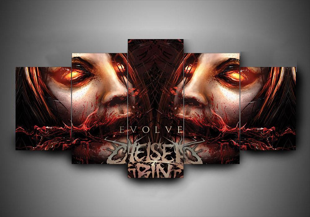 Chelsea Grin - Music 5 Panel Canvas Art Wall Decor Chelsea Grin - Music 5 Panel Canvas Art Wall Decor