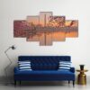 Cherry Blossom Festival - Nature 5 Panel Canvas Art Wall Decor