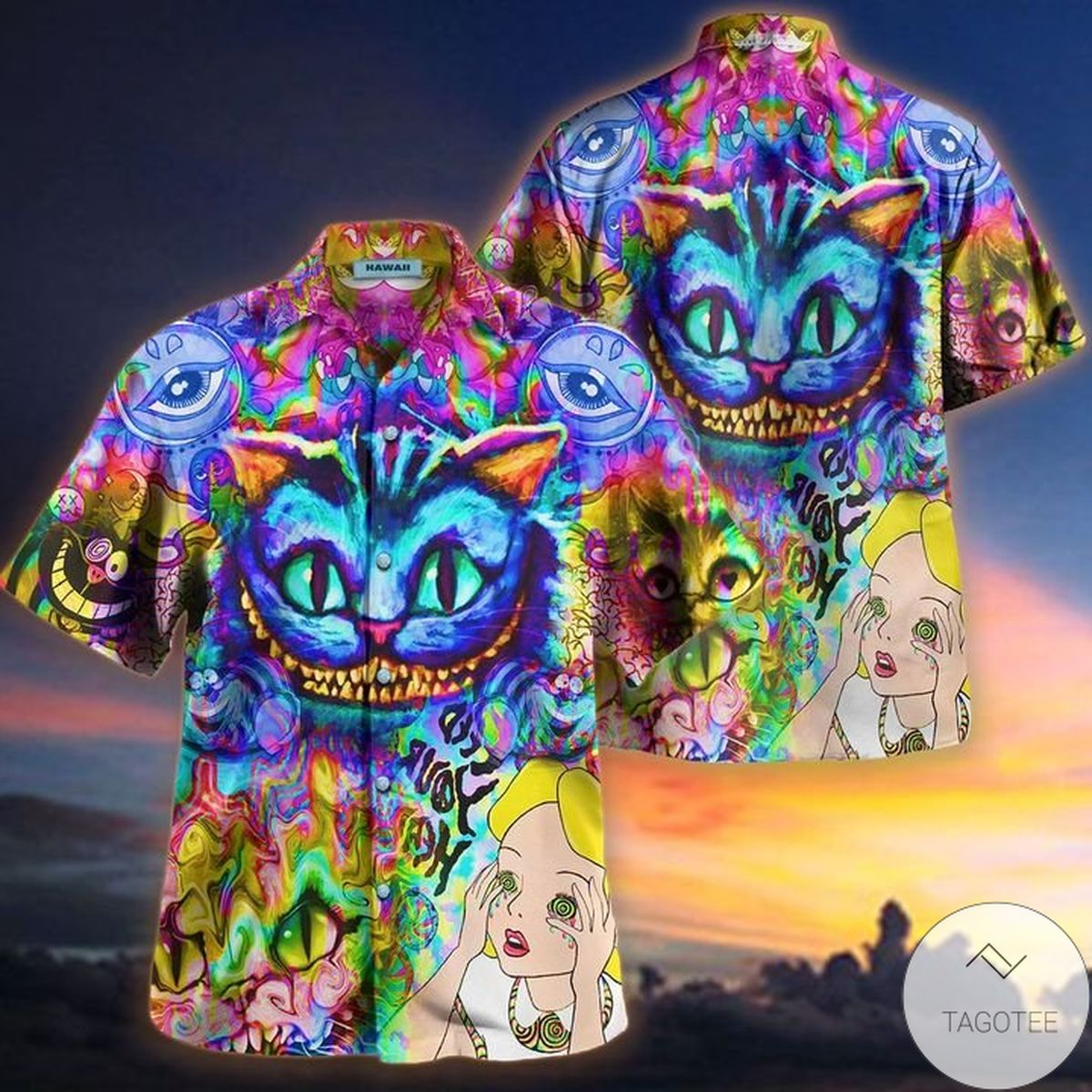 Cheshire Cat Welcome To The Wonderful World Hawaiian Shirt Cheshire Cat Welcome To The Wonderful World Hawaiian Shirt