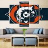 Chicago Bears 4 - Sport 5 Panel Canvas Art Wall Decor