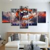 Chicago Bears 5 - Sport 5 Panel Canvas Art Wall Decor