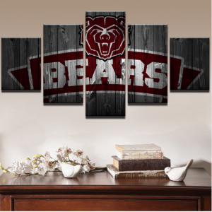 Chicago Bears 6 - Sport 5 Panel Canvas Art Wall Decor