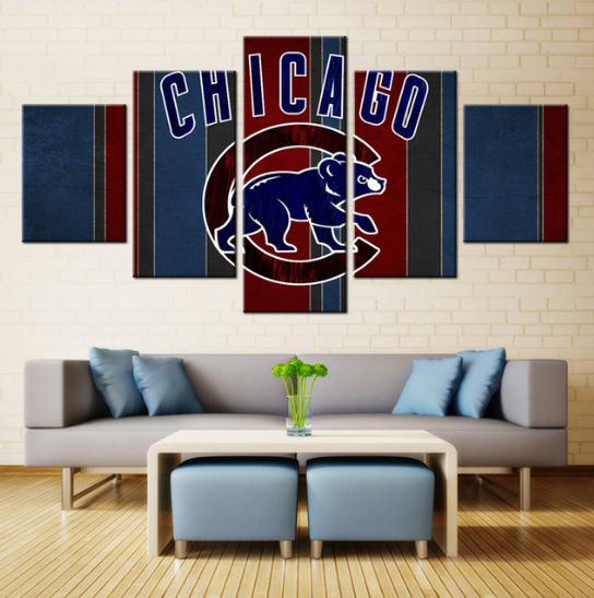 Chicago Bears Sport Team - Sport 5 Panel Canvas Art Wall Decor Chicago Bears Sport Team - Sport 5 Panel Canvas Art Wall Decor
