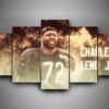 Chicago Bears - Charles Leno - Sport 5 Panel Canvas Art Wall Decor
