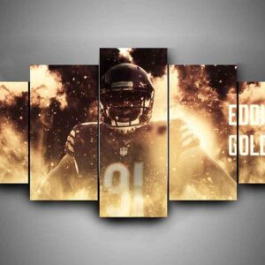 Chicago Bears - Eddie Goldman - Sport 5 Panel Canvas Art Wall Decor