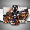 Chicago Bears - Jermon Bushrod - Sport 5 Panel Canvas Art Wall Decor