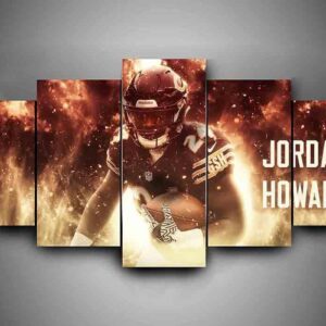 Chicago Bears - Jordan Howard - Sport 5 Panel Canvas Art Wall Decor