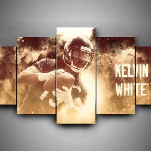 Chicago Bears - Kevin White - Sport 5 Panel Canvas Art Wall Decor