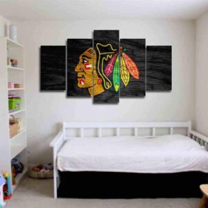 Chicago Blackhawks Exclusive - Sport 5 Panel Canvas Art Wall Decor