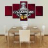 Chicago Blackhawks Stanley Cup Champions - Sport 5 Panel Canvas Art Wall Decor