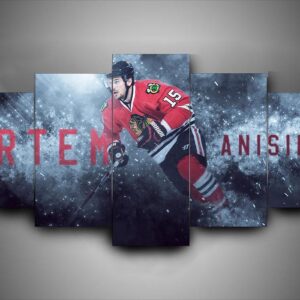 Chicago Blackhawks - Artem Anisimov - Sport 5 Panel Canvas Art Wall Decor