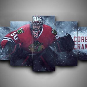 Chicago Blackhawks - Corey Crawfor - Sport 5 Panel Canvas Art Wall Decor