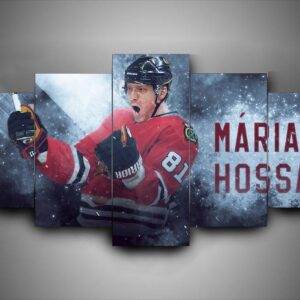 Chicago Blackhawks - Mï¿½Rian Hossa - Sport 5 Panel Canvas Art Wall Decor
